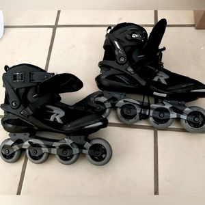 Black Inline Roller Skates for Men - Sport Performance